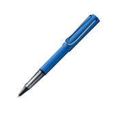 Lamy Al-Star 328 Medium Tip Roller Ball Pen | Aluminium, Ocean Blue Anodized | Steel Nib, Polished | Ink Cartridge T10 | Smooth Refillable Pen With Converter Filling System Z 28 | Black Ink, Pack Of 1